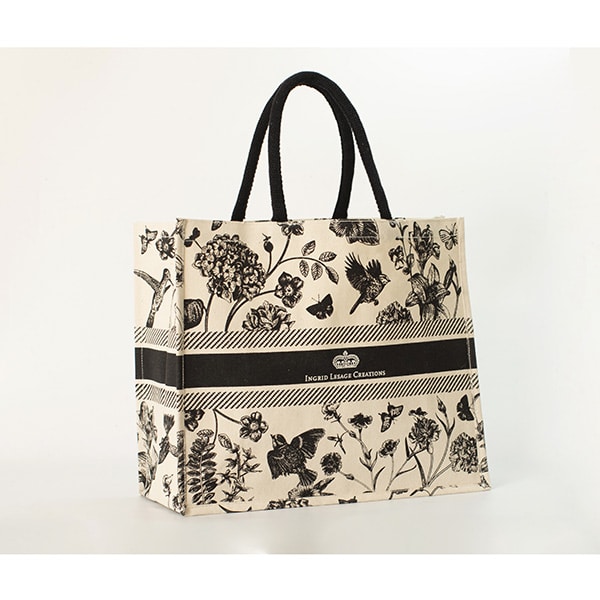 Borsa Shopper Uroma Mit Herz In Juta E Cotone - 21 Litri, Nera, Sostenibile, Idea Regalo, Per Spesa, Spiaggia E Tempo Libero
