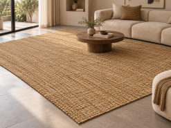 Tappeto in juta naturale avorio, BOUCLE'