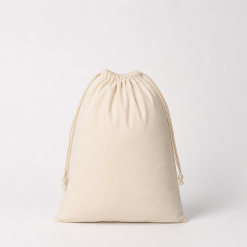 Large Cotton Drawstring Pouch Bag, gr 135 - BOR350