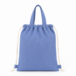 Zainetto in cotone riciclato colore naturale del cotone BOR67B