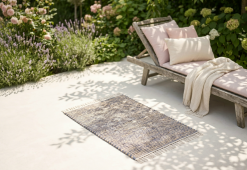 SIERRA Natural Jute & Cotton Rug – Blue
