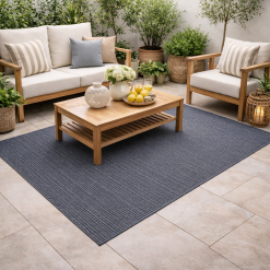Tappeto da interno e da esterno in polipropilene Bahia Navy