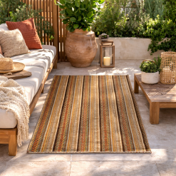 Tappeto da interno e da esterno in polipropilene Bahia Multicolor