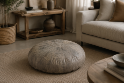 Pouf Fiore in Pelle