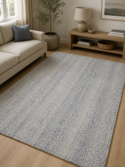 Tappeto Londra Grigio In Cotone/Lana